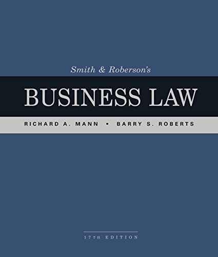smith-editionand-roberson-s-business-law-isbn-13-9781337094757-get-to-smith-editionand-rob.jpg Smith Editionand Roberson's Business Law 17th Edition - Image 1